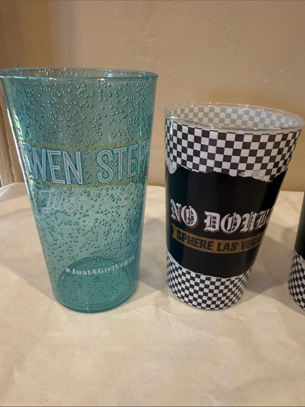 🩵No Doubt & Gwen Stefani Las Vegas Souvenir Cups, Total of 4 - Picture 8 of 8